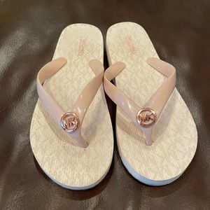 Michael Kors rose gold/pink sandals size 6